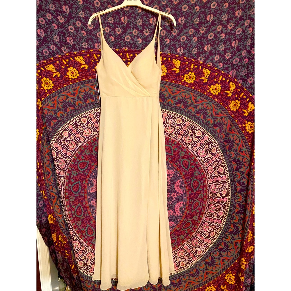 Champange chiffon gown